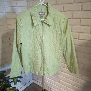 TanJay Ladies Mint Green Lightweight Fully Lined Quilted Jacket